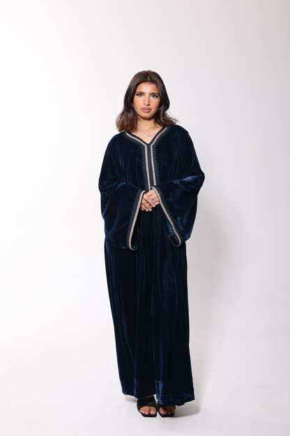 BLUE & GOLD MORROCAN