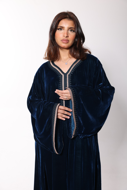 BLUE & GOLD MORROCAN