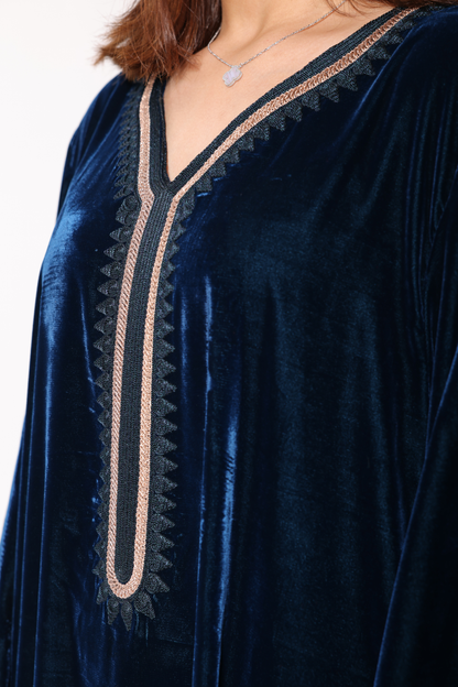 BLUE & GOLD MORROCAN