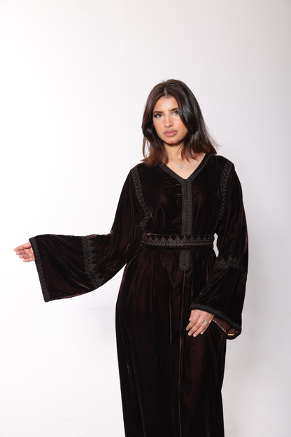 DARK BROWN MORROCAN