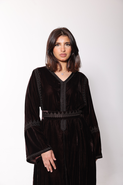 DARK BROWN MORROCAN