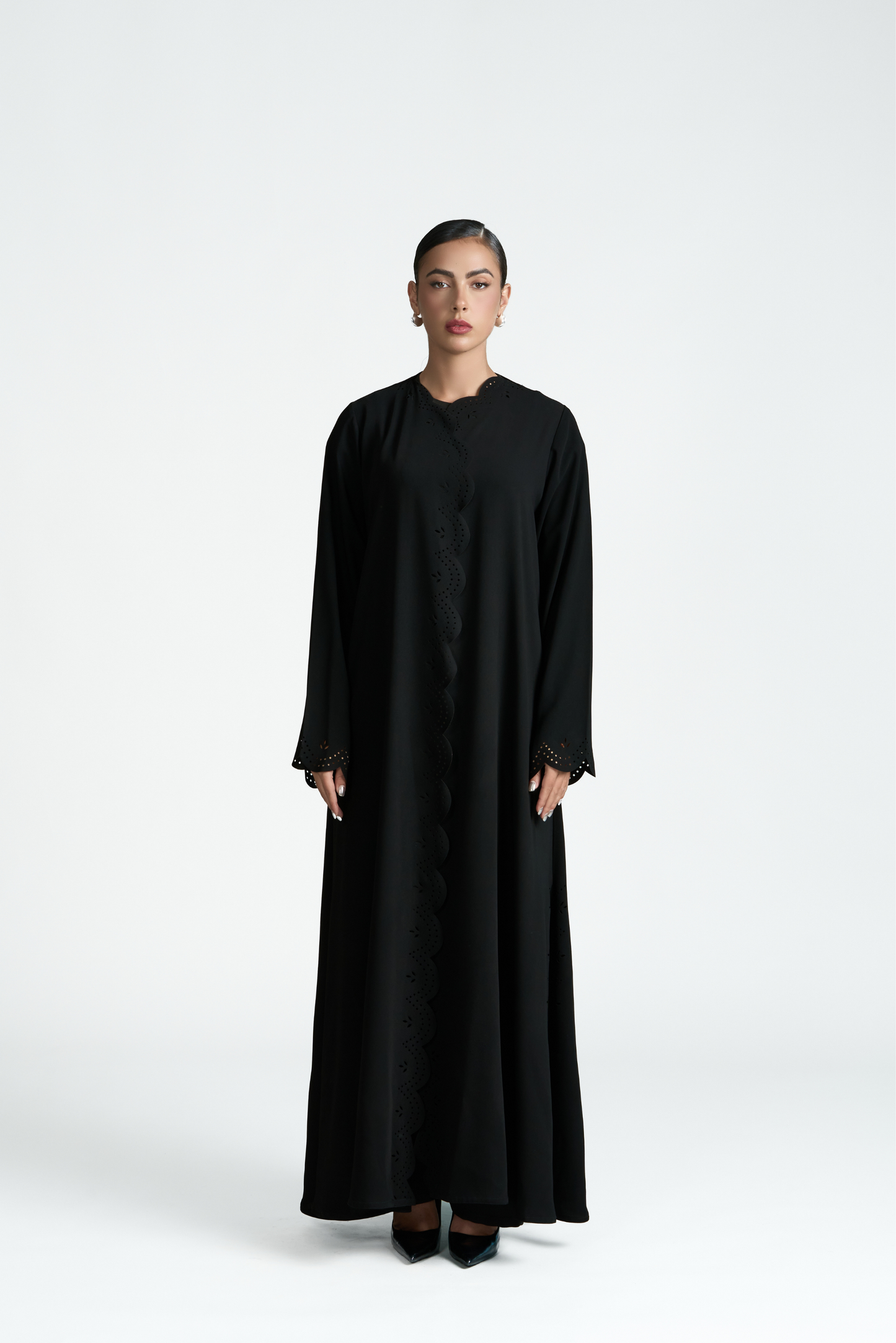 PERFORATED ABAYA
