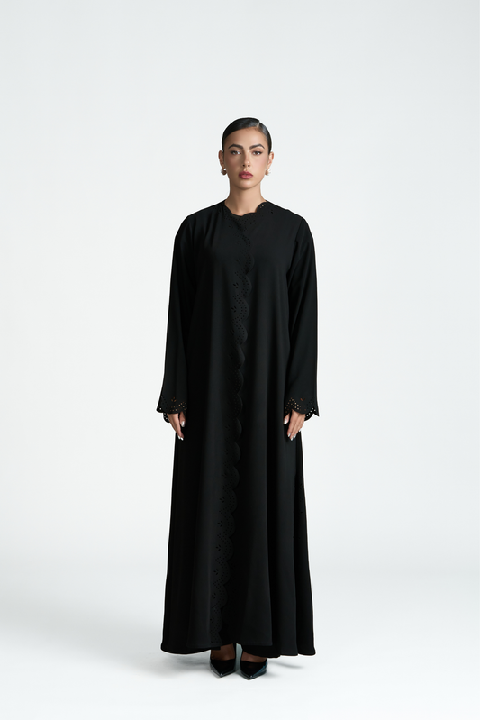 PERFORATED ABAYA