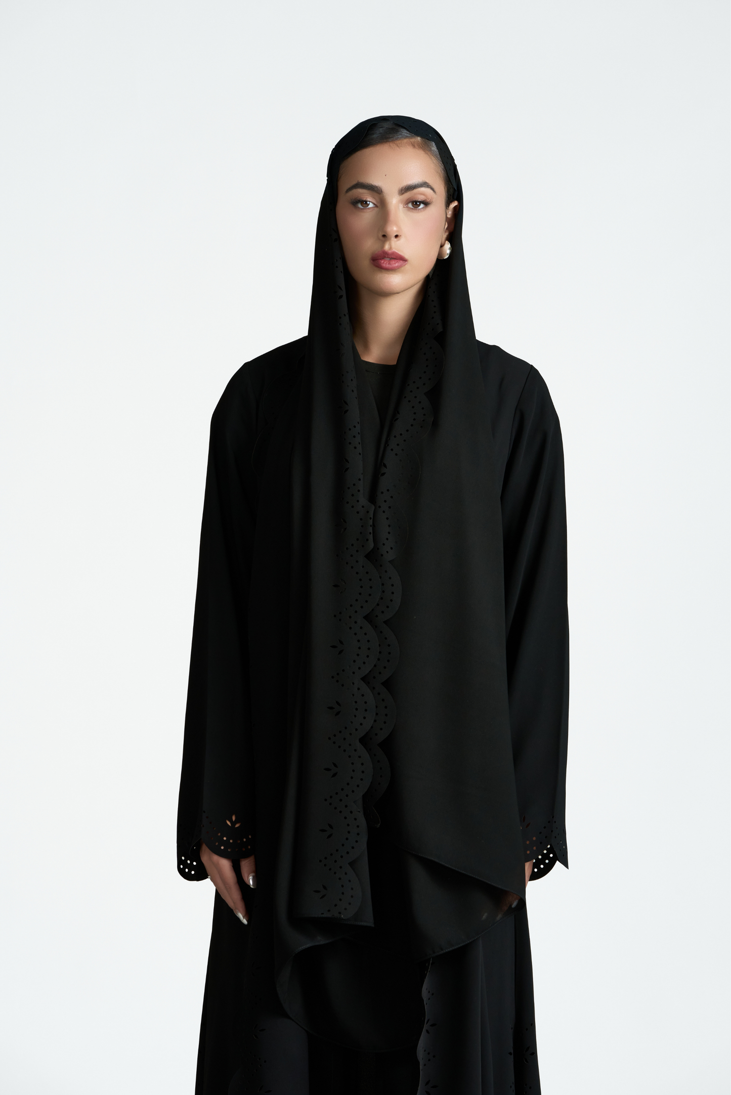 PERFORATED ABAYA