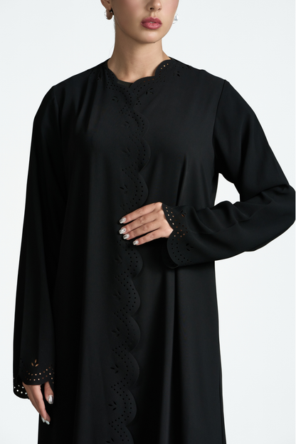 PERFORATED ABAYA